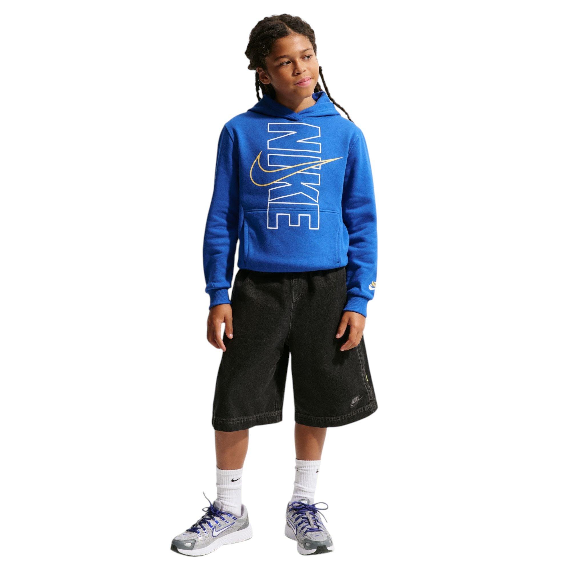 BLUE BLOCK HOODIE - BLUE